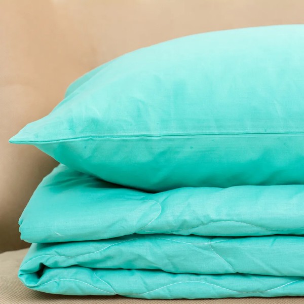 Фото - Комплект постельного белья MirSon №2417 Eco-Soft 11-2208 Mint 2х140х205 см +нав. 2х50х70 см (2200003035247)